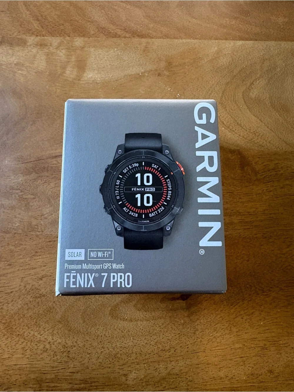 Garmin Fenix 7 Pro GPS Watch - Black with Red Accents